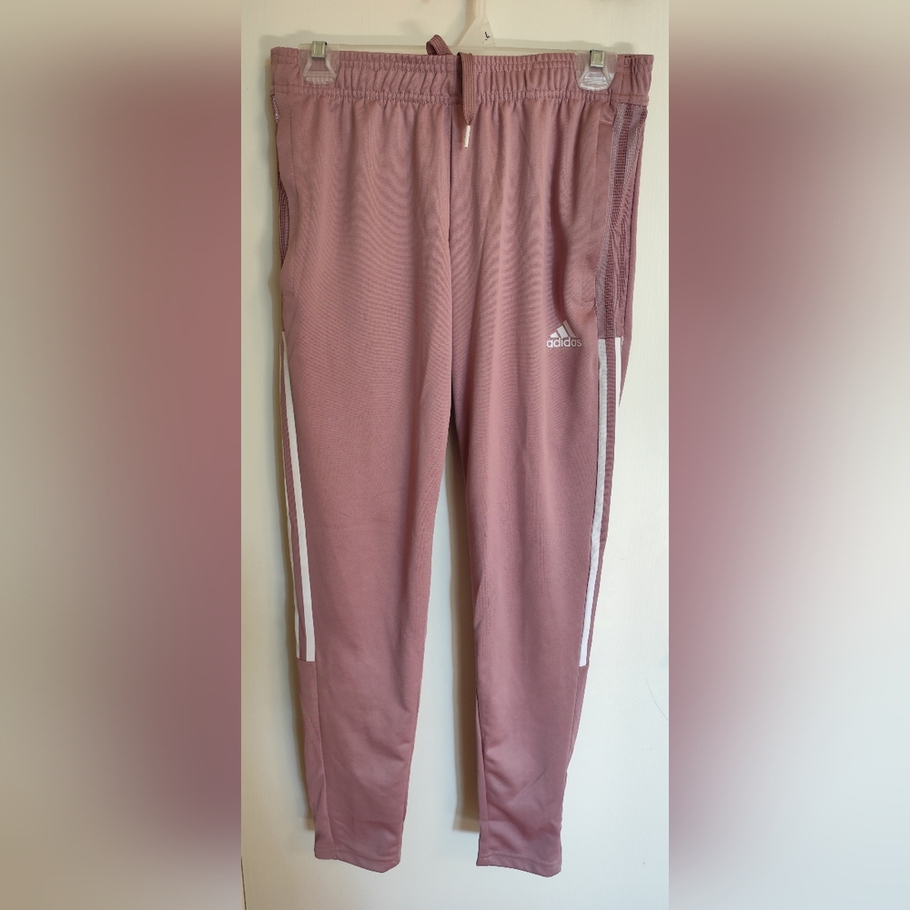 Adidas Women's Training Pants Three Stripes Zipper Pockets  Size S